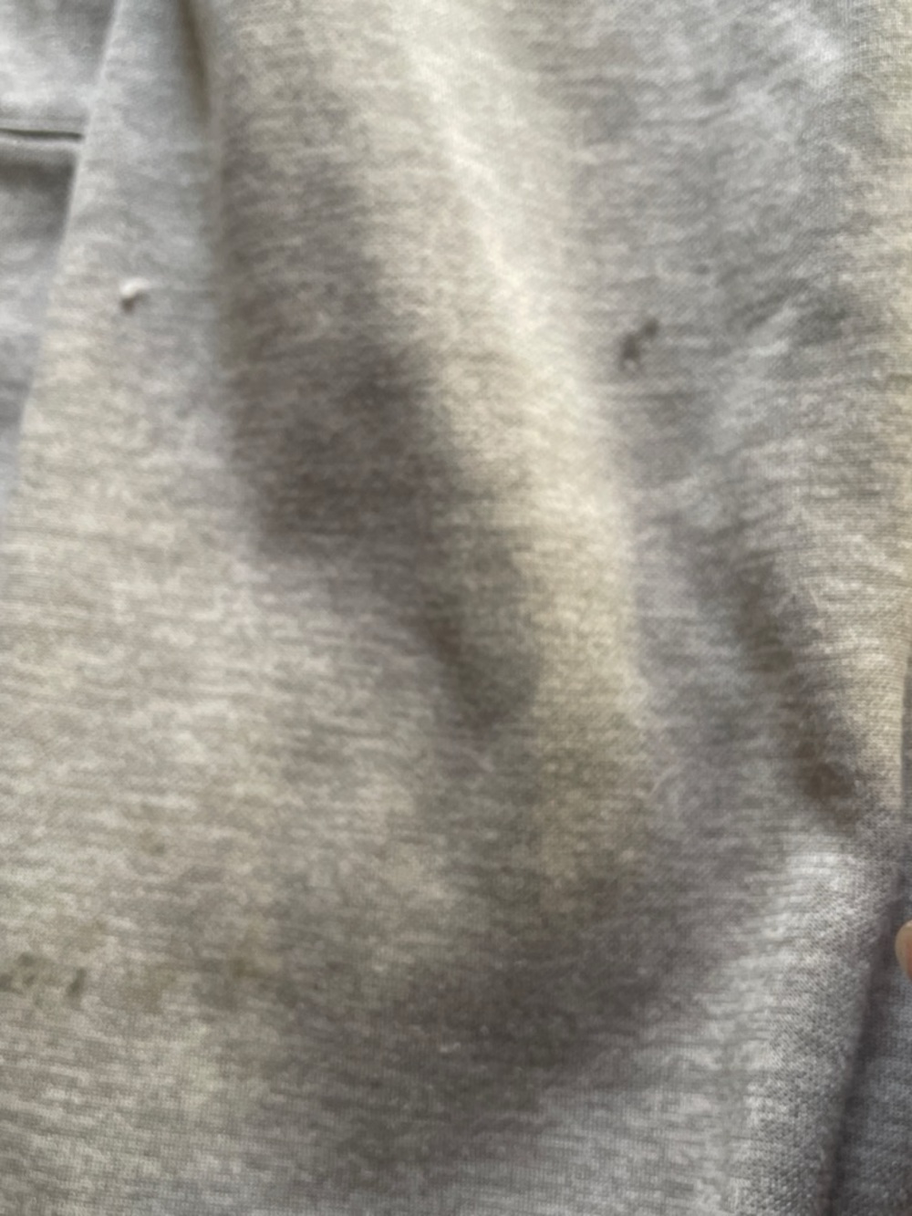 adidas Men's Light Gray Full-Zip Hoodie - Picture 5 of 5